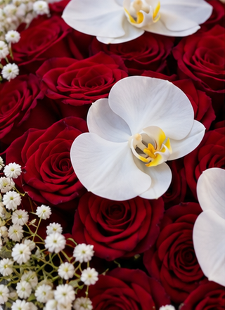 Bouquet – Rouge Orchidée